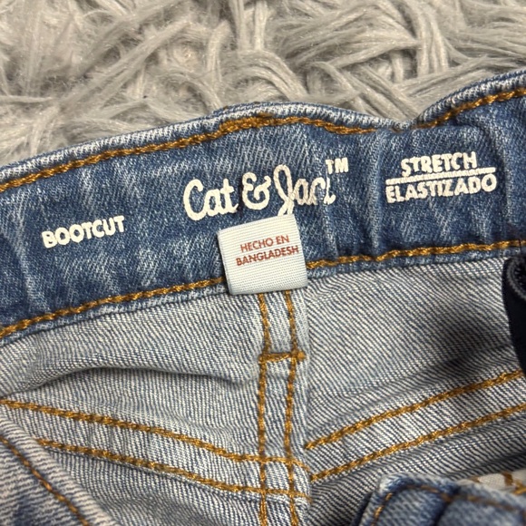 Cat & Jack Blue Bootcut Stretch Jeans - Picture 6 of 8